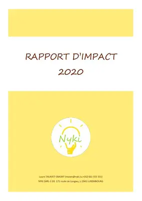 Cover of the Nyki impact report 2020